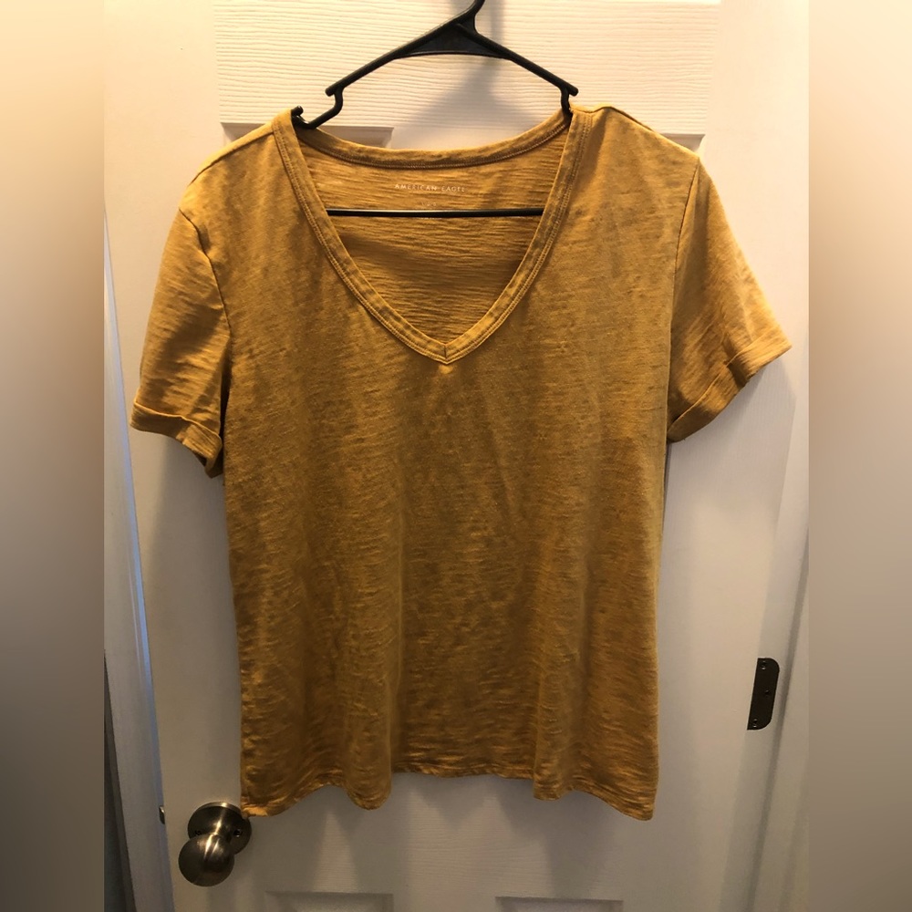 American Eagle Mustard Tee